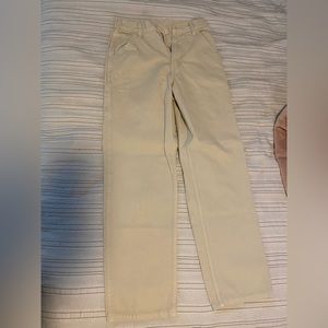 brandy melville / john galt tan straight leg carpenter pants